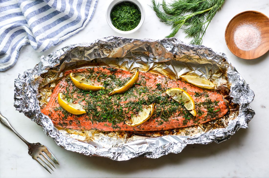 Foil-Packet Grilled Salmon | Nourishing Meals®